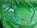 Flip Up Sequins Reversible Neon Green Iridescent/Silver Sequins Fabric Tablecloths-Prom By Yard