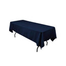 Navy Blue 60" Rectangular Tablecloth Polyester Rectangular Cloth Table Covers for All Events