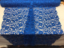 Guipure Lace Fabric Royal Blue - Embroidered Floral Bridal Lace Guipure Wedding Dress By The Yard