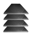 2.5" X 24" X 72" Acoustic Foam - Charcoal - Egg Crate Panel Studio Foam Wall Panel (4 Pack)