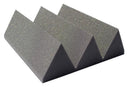 Acoustic 4"x12"x12" Charcoal Acoustic Foam Studio Foam Soundproofing Wedges (12 Pack) covers 12sq Ft