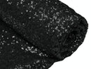 Mini Glitz Sequins - Black - Stretch Shiny Sequins Mesh Fabric Sold By The Yard