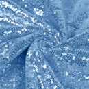 Mini Glitz Sequins - Baby Blue - Stretch Shiny Sequins Mesh Fabric Sold By The Yard