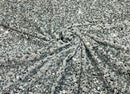 Silver sequins Fabric on White Stretch Velvet Sold By The Yard