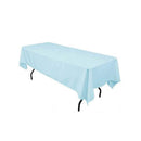 Light Blue 60" Rectangular Tablecloth Polyester Rectangular Cloth Table Covers for All Events