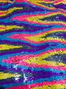 Zig Zag 4 Way Stretch - MultiColor
