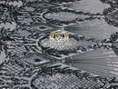 4 Way Stretch - Silver - Triangle Design Sequins Fabric Embroidered Mesh Sold By The Yard