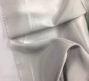 Stretch 60" Charmeuse Satin Fabric - SILVER - Super Soft Silky Satin Sold By The Yard