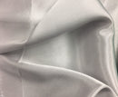 Stretch 60" Charmeuse Satin Fabric - SILVER - Super Soft Silky Satin Sold By The Yard