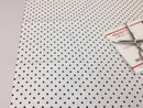 Poly Cotton Print Upholstery & Floral Fabric - White and Black - Polka Dot Print - Sold By The Yard
