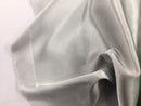 Stretch 60" Charmeuse Satin Fabric - SILVER - Super Soft Silky Satin Sold By The Yard