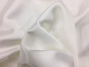 Stretch 60" Charmeuse Satin Fabric - IVORY - Super Soft Silky Satin Sold By The Yard