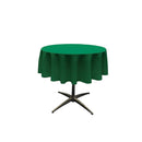 Round Tablecloth - Hunter Green - Round Banquet Polyester Cloth, Wrinkle Resist Quality (Pick Size)