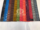 Crocodile Faux Leather Vinyl - Magenta - Fabric 3D Scales Vinyl Crocodile Sold By Yard