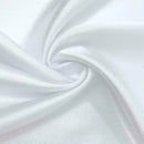 Stretch 60" Charmeuse Satin Fabric - WHITE - Super Soft Silky Satin Sold By The Yard